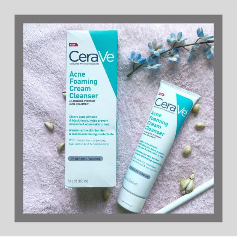 CeraVe Acne Foaming Cream Face Cleanser For Oily Skin 5 Fl. Oz.