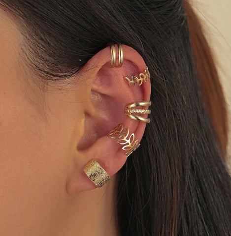 5 Pcs Hollow Out Ear Cuff.