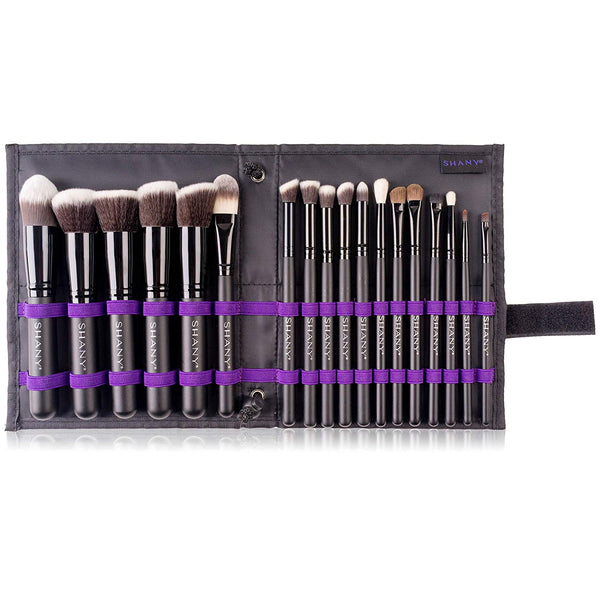 SHANY Artisan's Easel 18 Piece Elite Cosmetics Brush Collection, Black