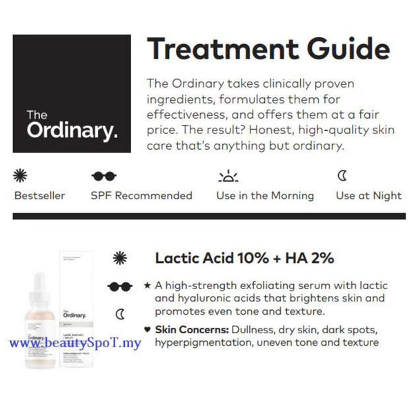 The Ordinary Lactic Acid 10% + Ha 2%