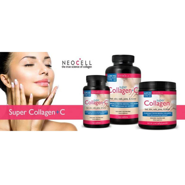 Neocell, Super Collagen + C, Type 1 & 3, 6,000 mg