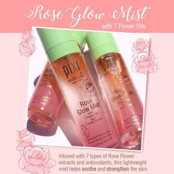 PIXI Rose Glow Mist, 2.70 fl oz (80 ml)