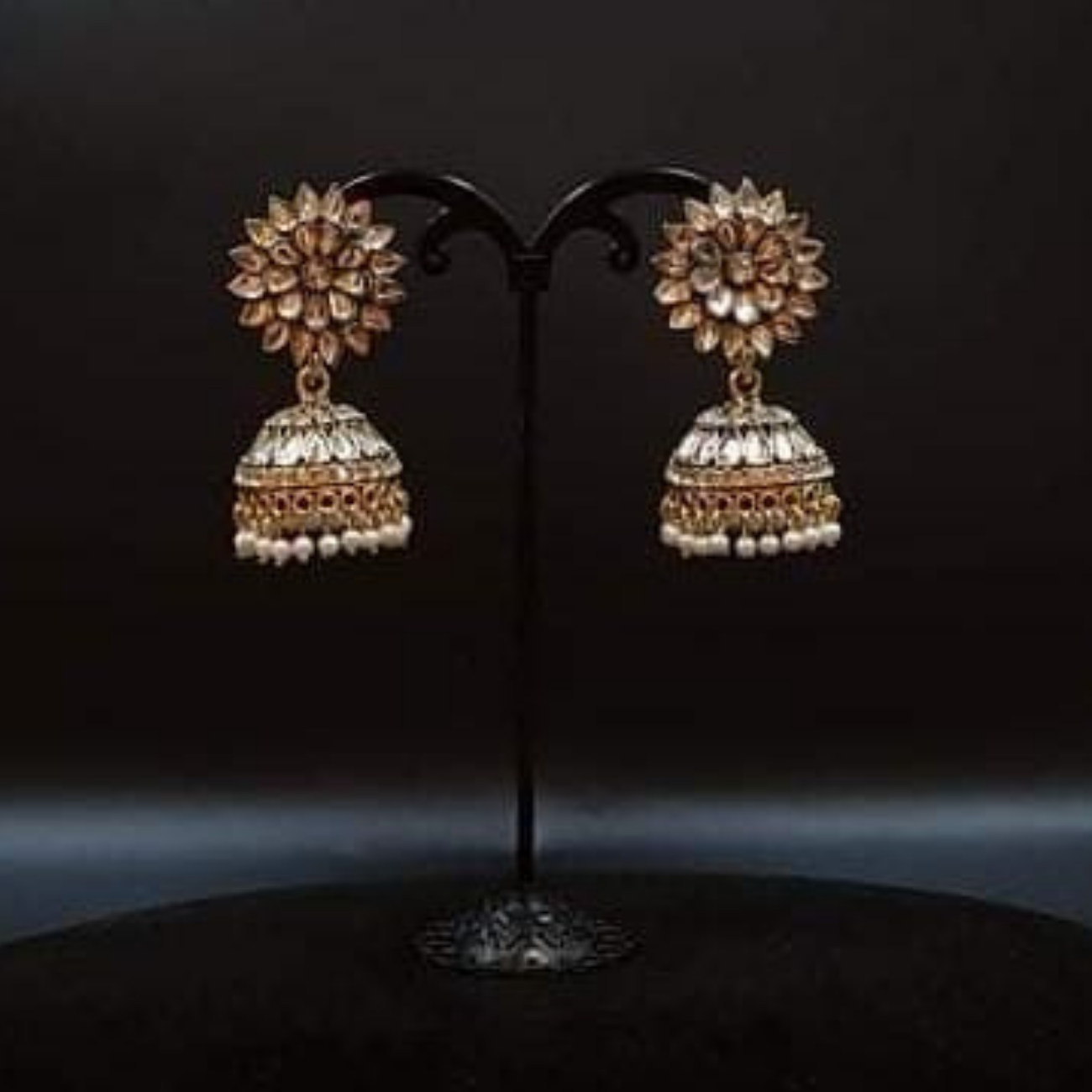 Kundan jhumki earring