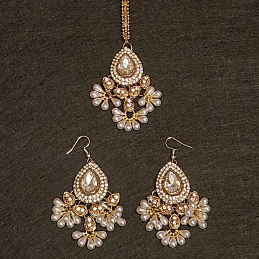 Silver Beautiful Oxidised Earrings Tikka Set For Women/Girls (GSMTE116) at  Rs 158/set in Jaipur