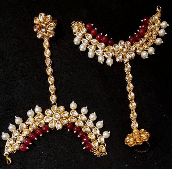 Designer maharaani kundan bridal jewellery set.