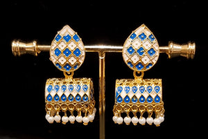 Traditional enamel paint jhumkis.