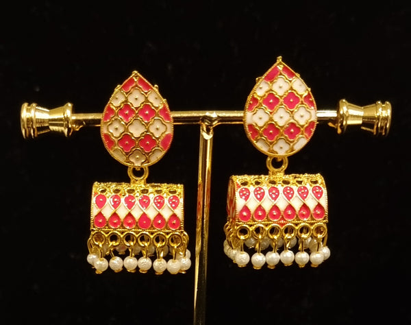 Traditional enamel paint jhumkis.