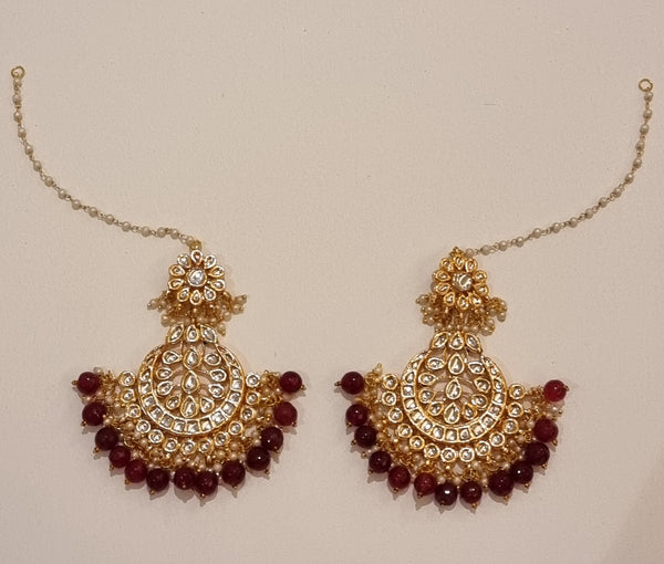 Kundan Haya Moti Designer Maharaani Bridal Jewellery Set.