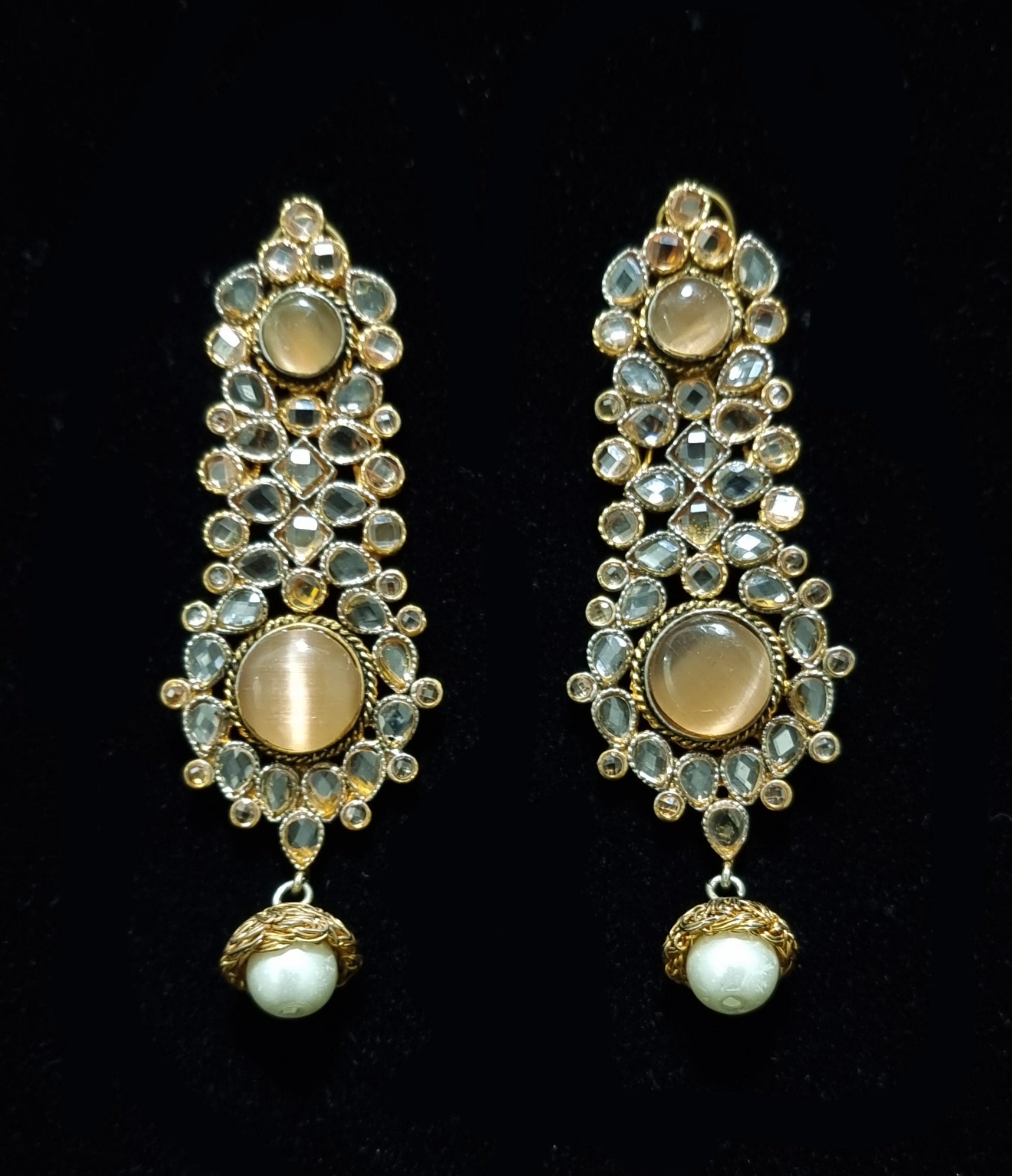 Kundan Chandelier Earrings