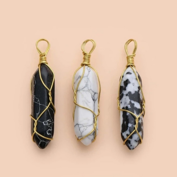 DIY Marble Stone Pendants.