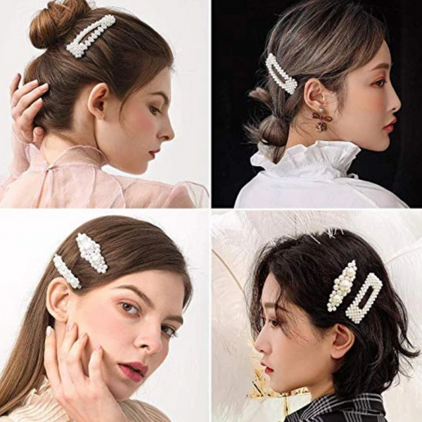 Pearl Hair Barrettes 