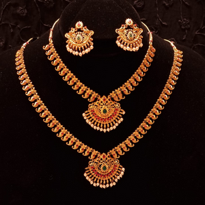 Copper Ethnic South Indian Temple Bridal Set