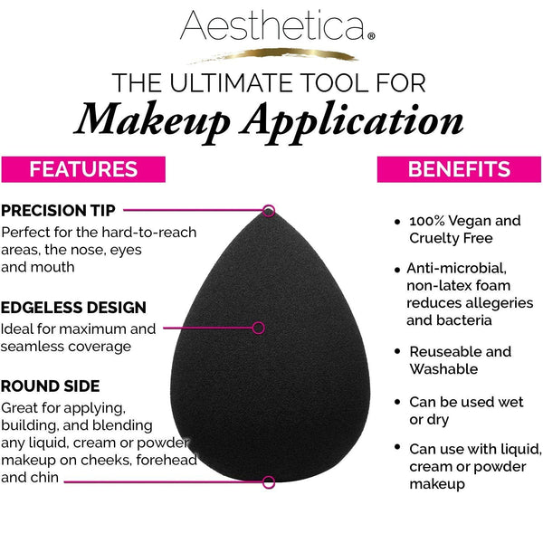 Aesthetica Cosmetics Beauty Sponge Blender