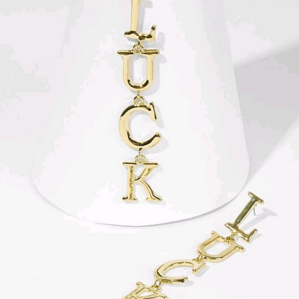 LUCK Dangle Earrings.