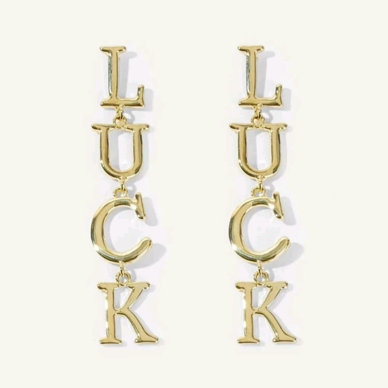 LUCK Dangle Earrings.