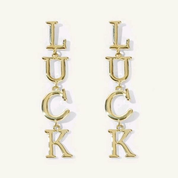 LUCK Dangle Earrings.