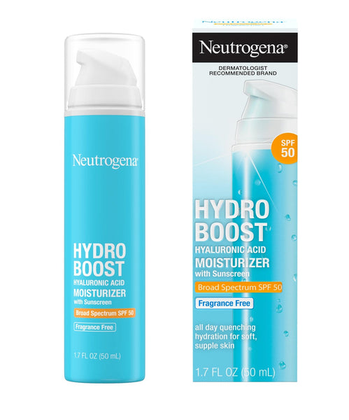 Hydro Boost Hyaluronic Acid Moisturizer With Sunscreen, SPF 50, Fragrance-Free, 1.7 fl oz  (50 ml)