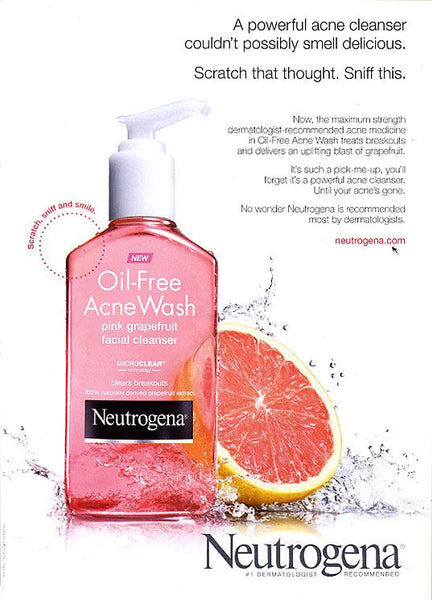 Neutrogena Oil-Free Salicylic Acid Pink Grapefruit Pore Cleansing Acne Wash and Facial Cleanser with Vitamin C, 9.1 fl. oz