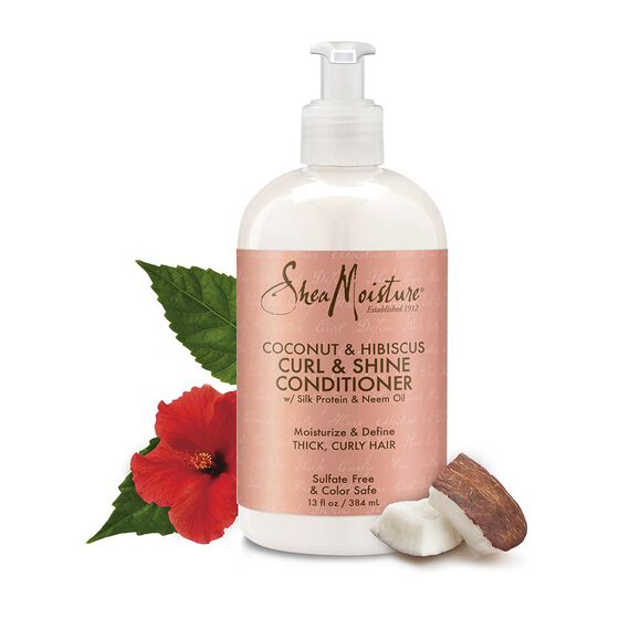 Curl & Shine Conditioner, Coconut & Hibiscus, 13 fl oz (384 ml)