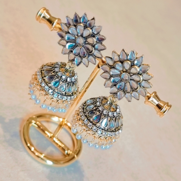 Kundan jhumki earring