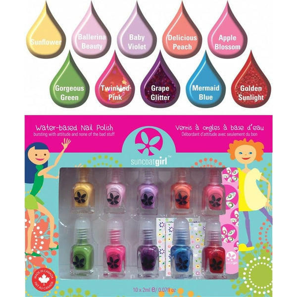 Suncoat Water-Based Nail Polish Kit