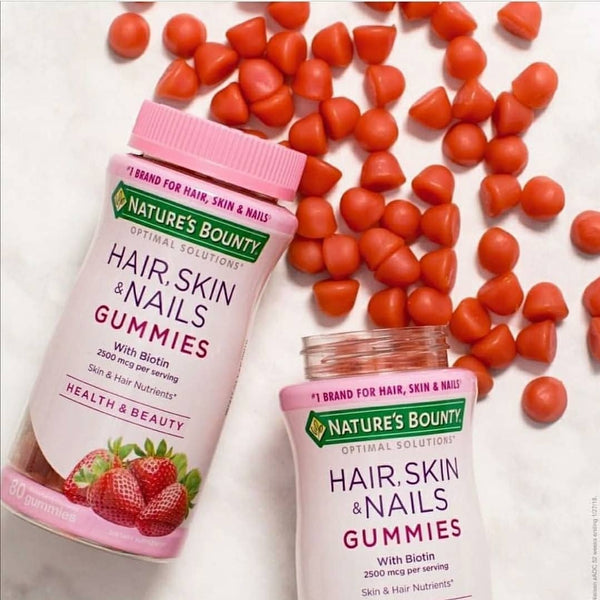 Optimal Solutions, Hair, Skin & Nails, Strawberry Flavored, 80 Gummies