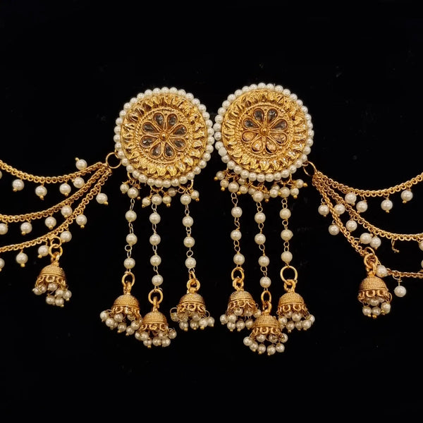 Traditional Gold-Plated Bahubali Earrings.