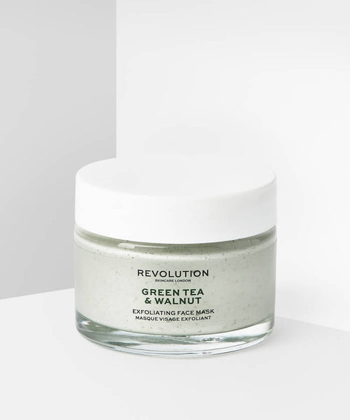 REVOLUTION SKINCARE

GREEN TEA AND WALNUT EXFOLIATING FACE MASK