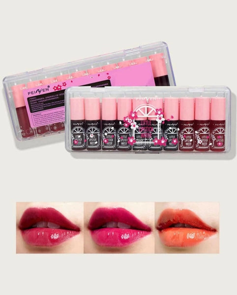 Peiyen little water lipstick 10 pcs set