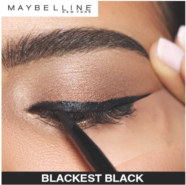 Maybelline New York Makeup Eyestudio Lasting Drama Gel Eye Liner, Blackest Black, Waterproof