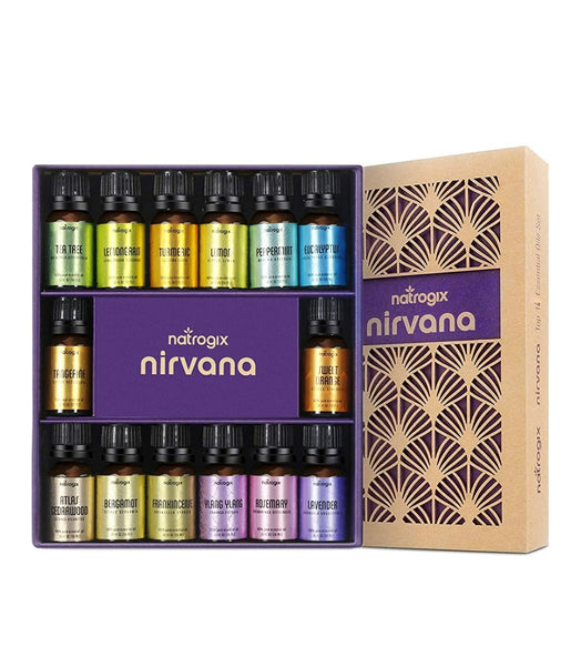 Natrogix Nirvana Essential Oils Popular Essential Oil  100% Pure Therapeutic Grade 10ml Incl