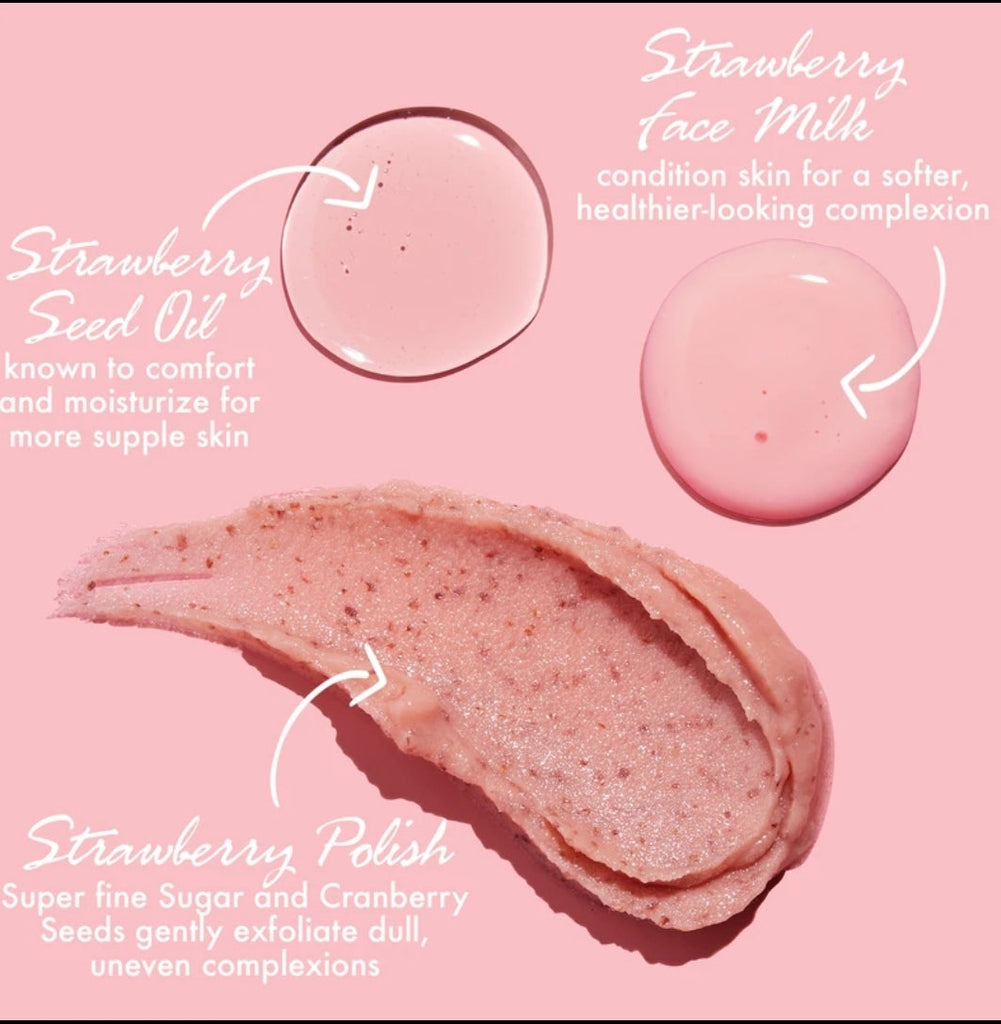 fourth ray strawberry seed oil COLOURPOP FOURTH RAY® BEAUTY jam seshstrawberry face care kit – Stylbl