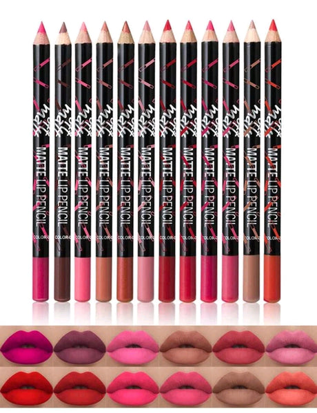 MeNow 12pcs Soft Matte

Multi-Purpose

Lip Liner & Lipstick Pencil Boxed Set