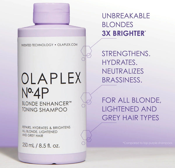 OLAPLEX Nº.4P Blonde Enhancer Toning Shampoo

REPAIRS, HYDRATES, & BRIGHTENS