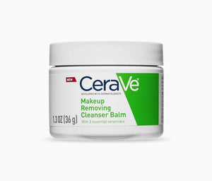 CeraVe Cleansing Balm | Hydrating Makeup Remover with Ceramides and Plant-based Jojoba Oil for Face Makeup | Non-Comedogenic Fragrance Free Non-Greasy Makeup Remover Balm for Sensitive Skin|1.3 Ounces