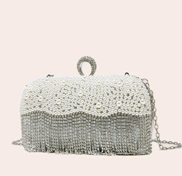 Rhinestone Decor Box Bag.