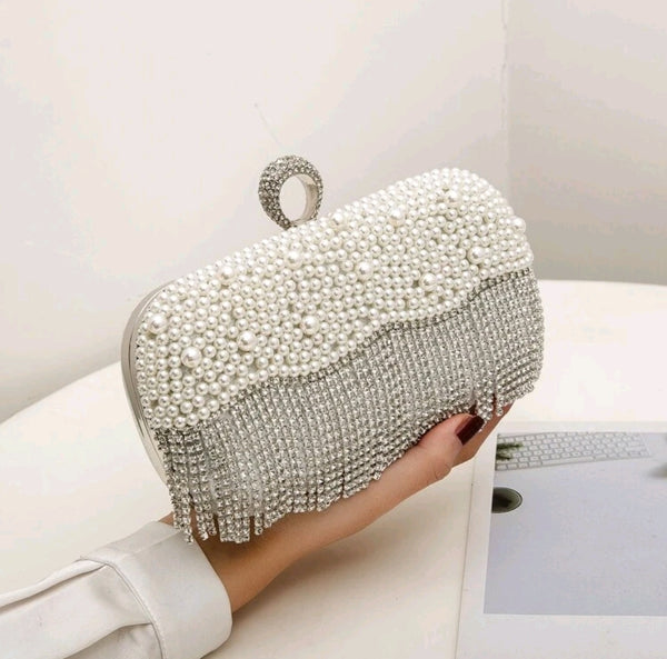 Rhinestone Decor Box Bag.