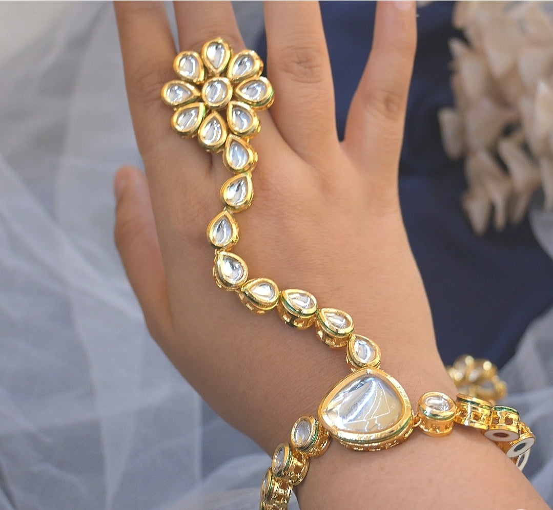 Adjustable Kundan Hathpanja – Set Of 2