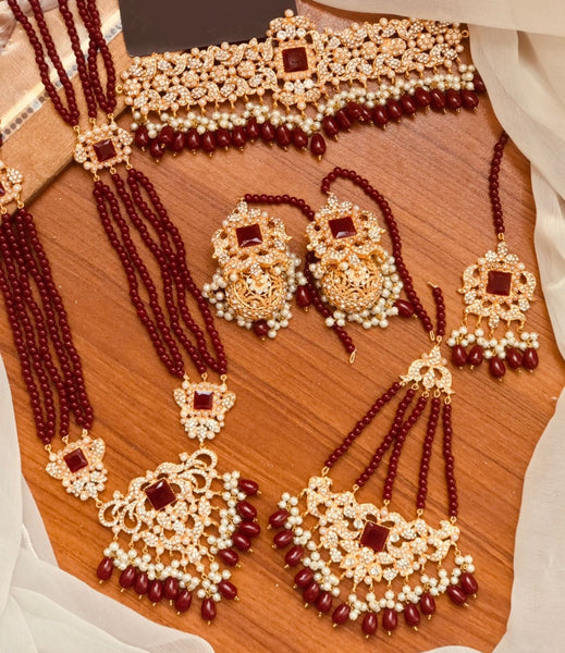 Hyderabadi Jadau Bridal Set.