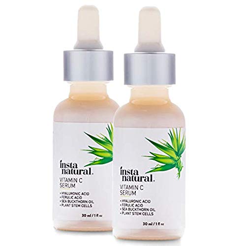 Vitamin C Serum Duo - 100 Days of Age Defying Benefits, With Hyaluronic Acid & Vitamin E, Brighten & Defend, Anti-Aging, Wrinkle Reducer & Sun Damage