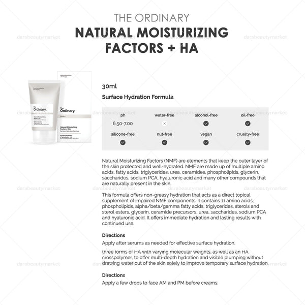 The Ordinary Natural Moisturizing Factors HA