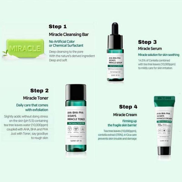 AHA.BHA.PHA, 30 Days Miracle Starter Edition, 4 Piece Kit