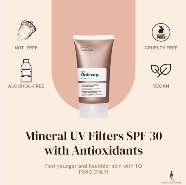 Mineral UV Filters SPF 30 with Antioxidants